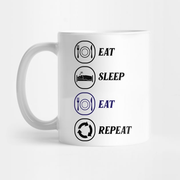 eat sleep eat repeat by Ericokore